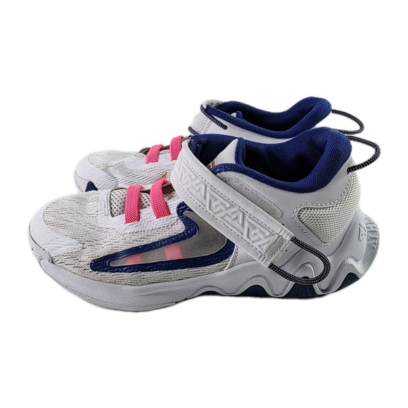 NIKE GIANNIS IMMORTALITY 2 GIRLS SHOES WHITE/MULTICOLOR SIZE 2Y - Picture 3 of 7